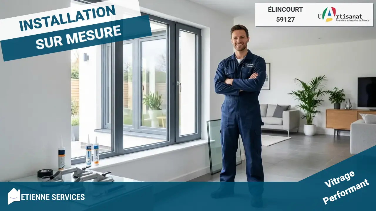 Installation de Fenêtre et Baie Vitrée par votre Vitrier à Élincourt