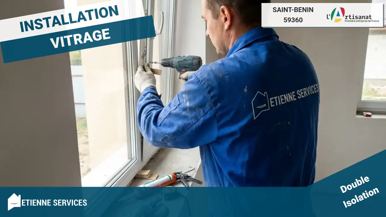 Installation de Fenêtre et Baie Vitrée par nos Artisans Vitriers à Saint-Benin