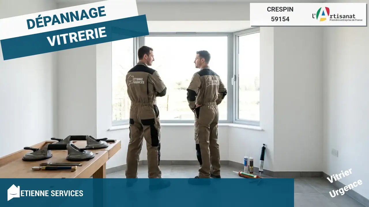 Dépannage et installation : votre vitrier à Crespin (59154)