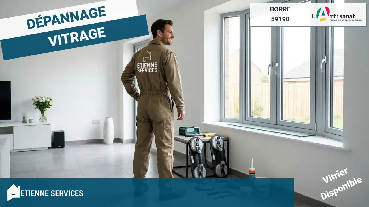 Dépannage et Installation par votre Vitrier à Borre (59190)