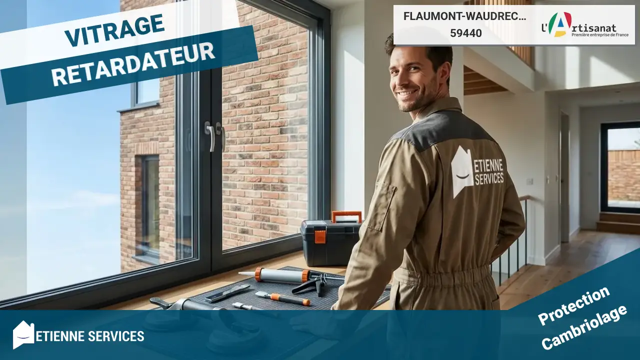 Dépannage de Vitrerie d'Urgence 7j/7 par votre Vitrier à Flaumont-Waudrechies