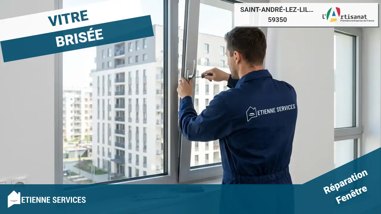 Remplacement de Vitrage par un Vitrier à Saint-André-lez-Lille (59350)