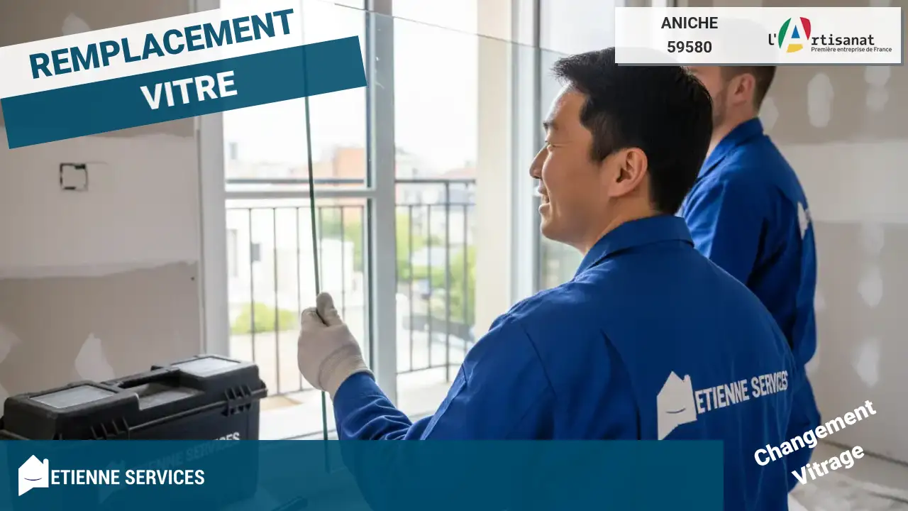 Remplacement de vitrage : service rapide de votre vitrier à Aniche (59580)