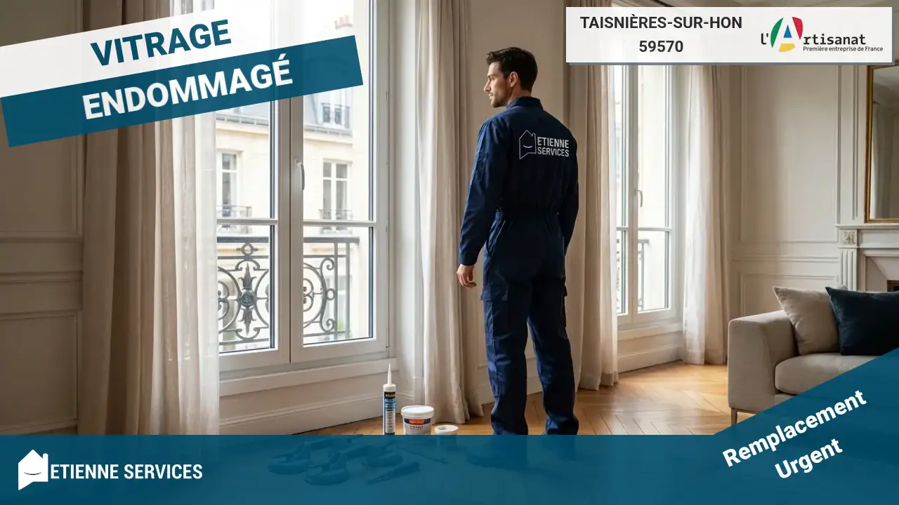 Remplacement de Vitrage Rapide et Efficace par votre Vitrier à Taisnières-sur-Hon