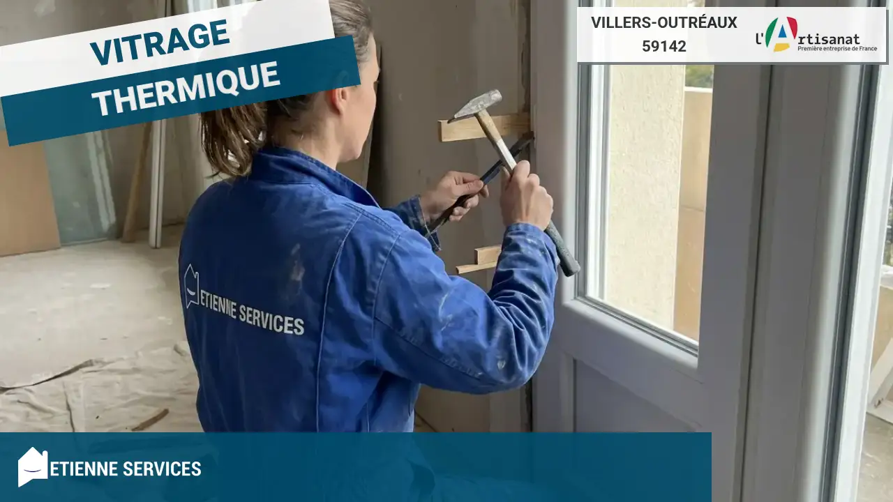 Installation de fenêtre et baie vitrée par un vitrier à Villers-Outréaux-59142