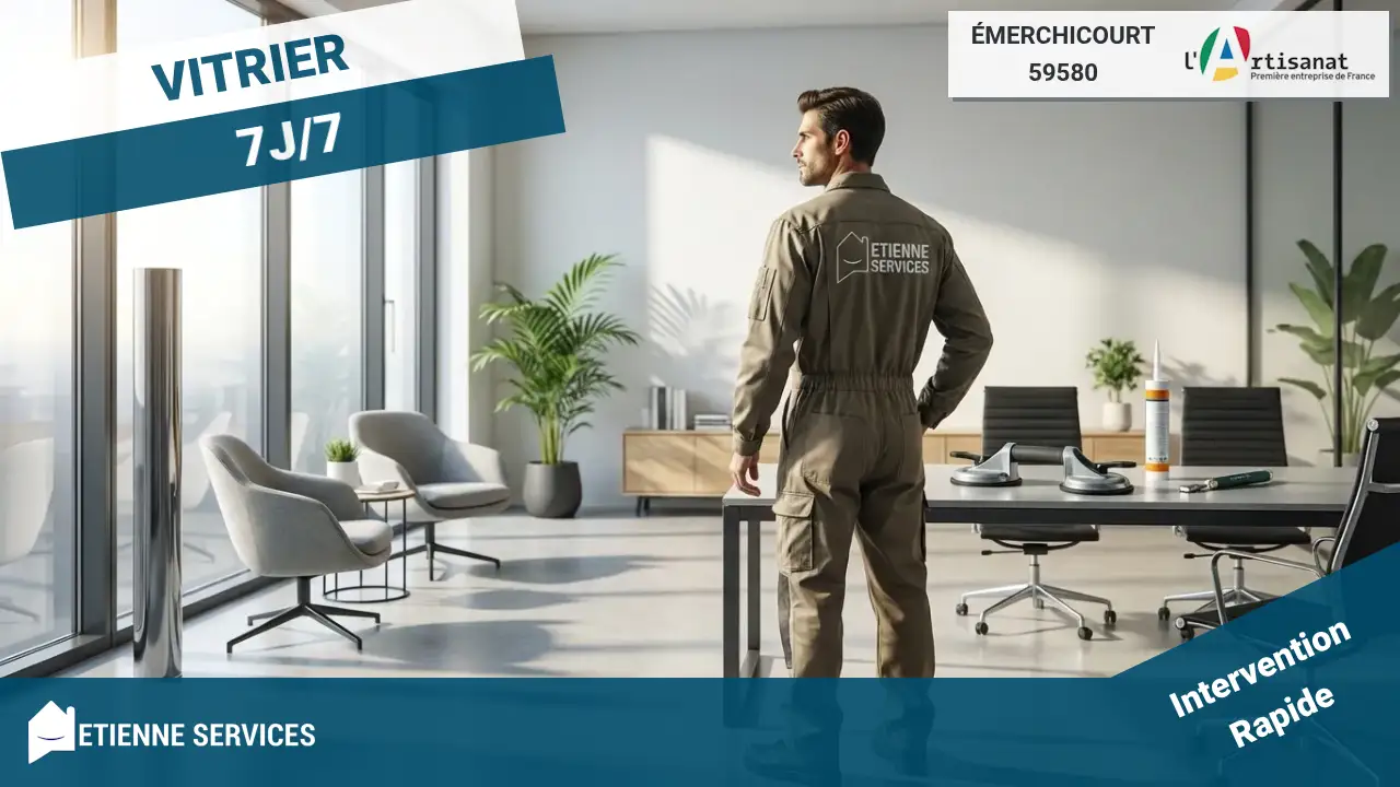 Dépannage et Installation par votre Vitrier à Émerchicourt (59580)