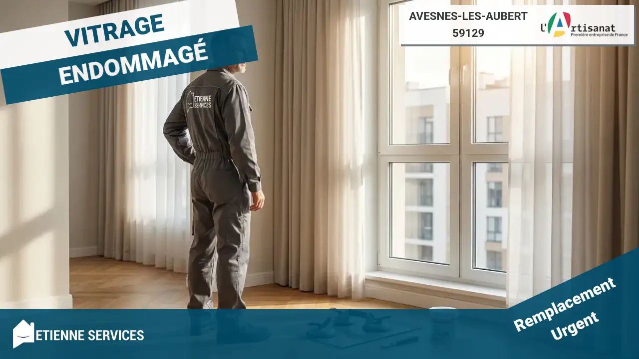 Remplacement de vitrage rapide et efficace par votre vitrier à Avesnes-les-Aubert
