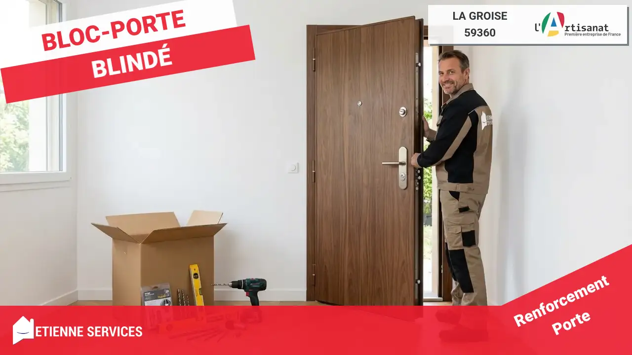 Installation de Porte Blindée par votre Serrurier à La Groise (59360)
