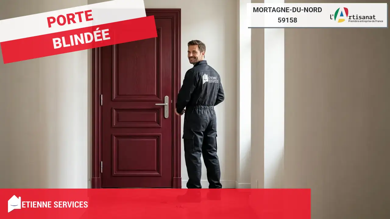 Installation de Porte Blindée par votre Serrurier à Mortagne-du-Nord