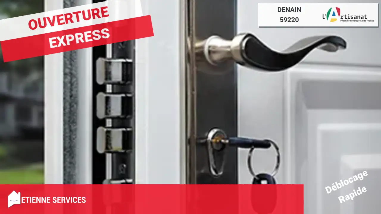 Ouverture de porte par un serrurier expert à Denain (59220)