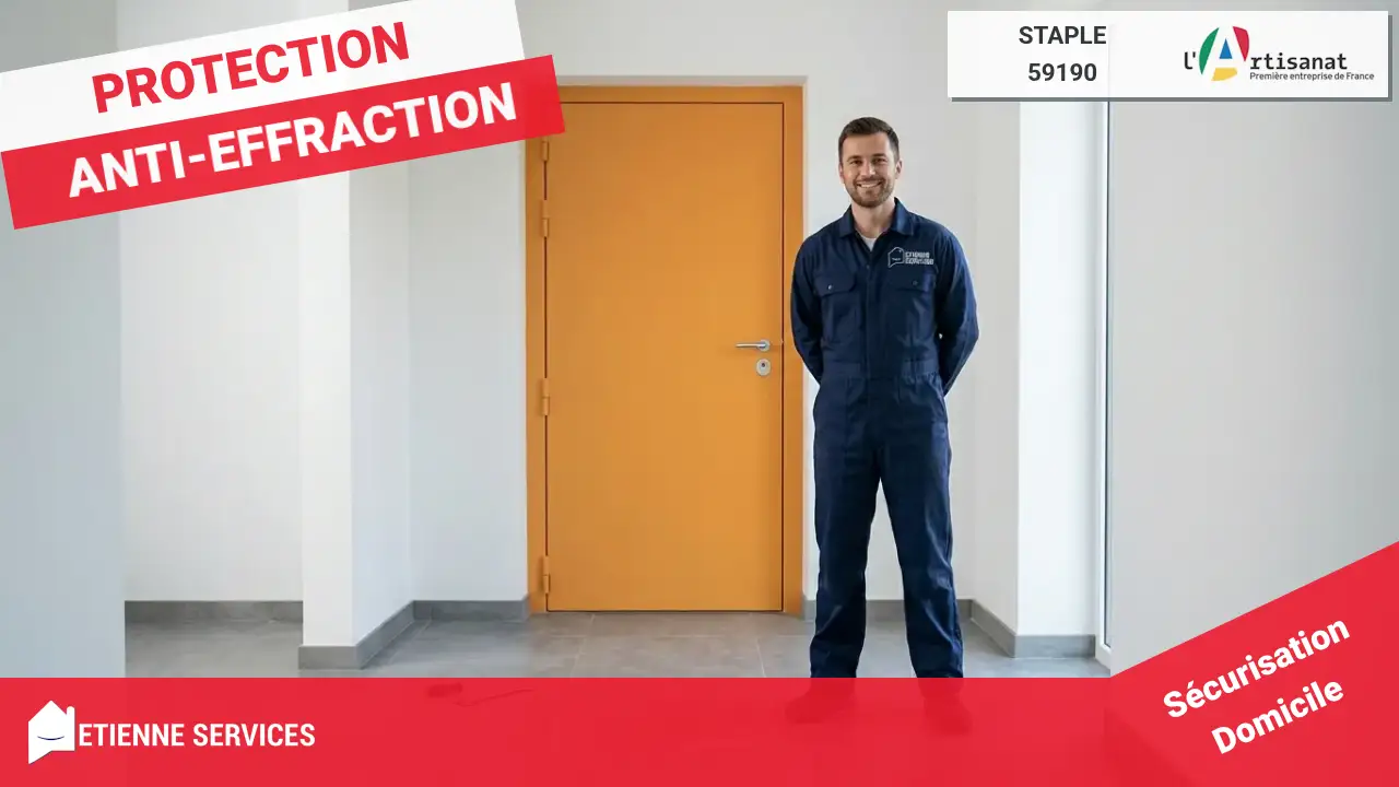 Installation de Porte Blindée, le savoir-faire de votre Serrurier à Staple (59190)