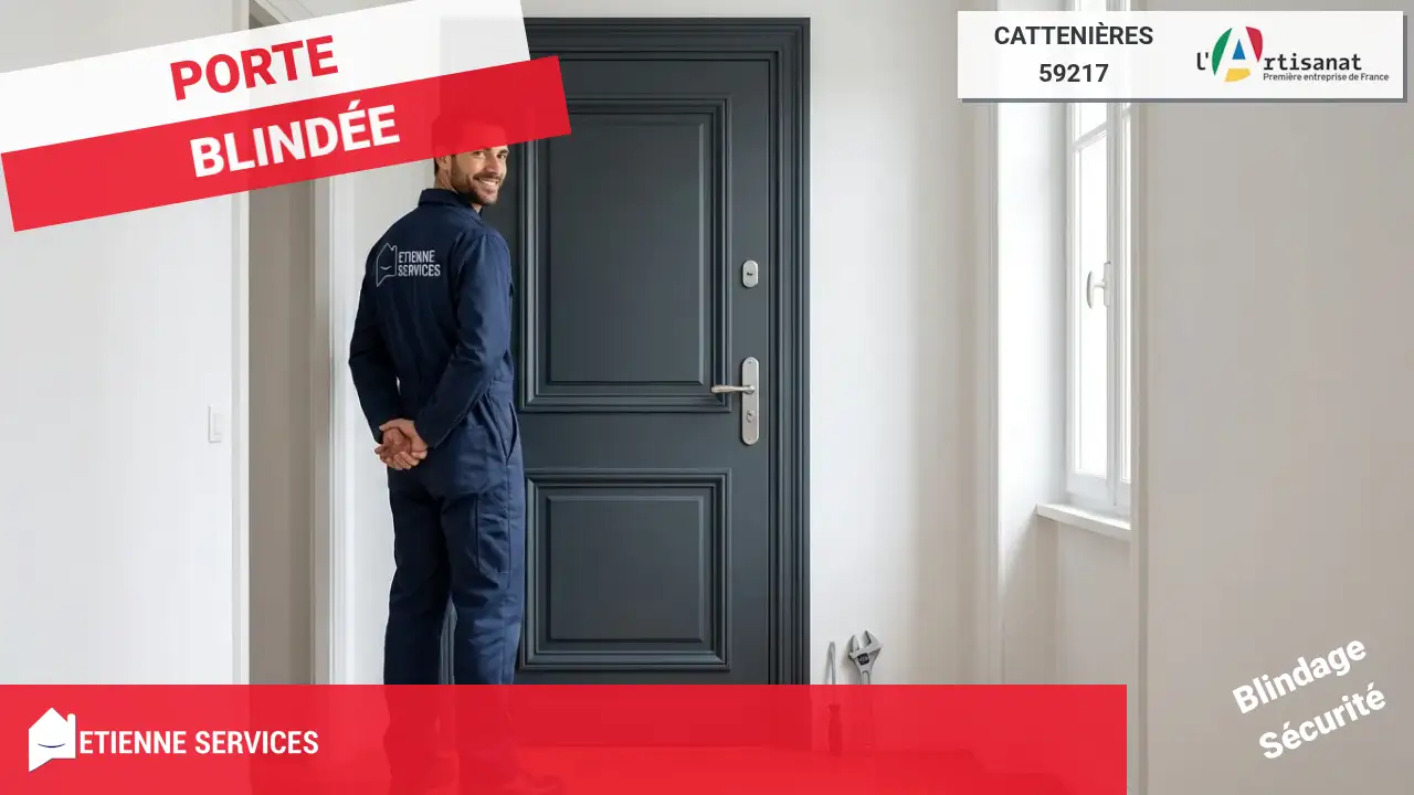 Installation de Porte Blindée par votre Serrurier à Cattenières (59217)