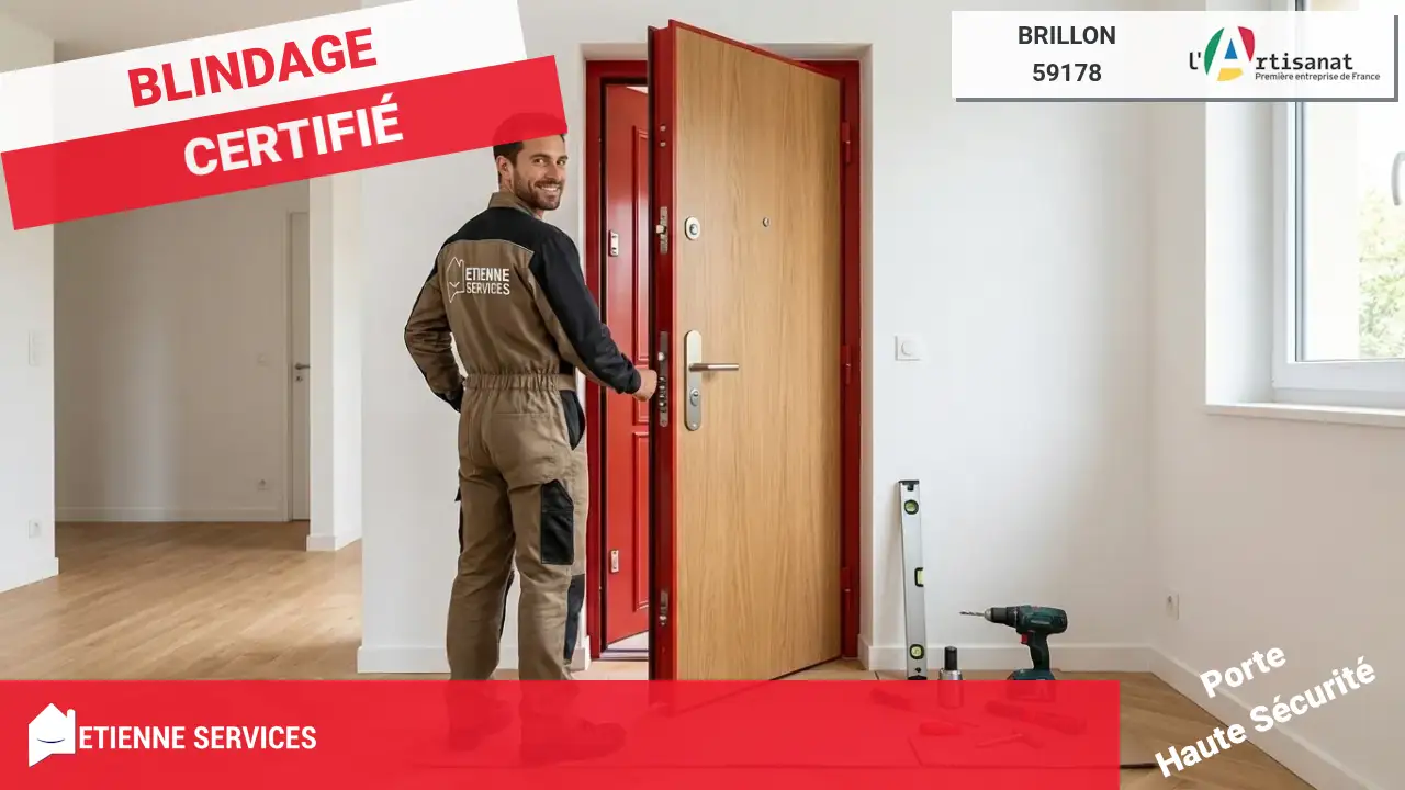 Installation de Porte Blindée par votre Serrurier à Brillon (59178)