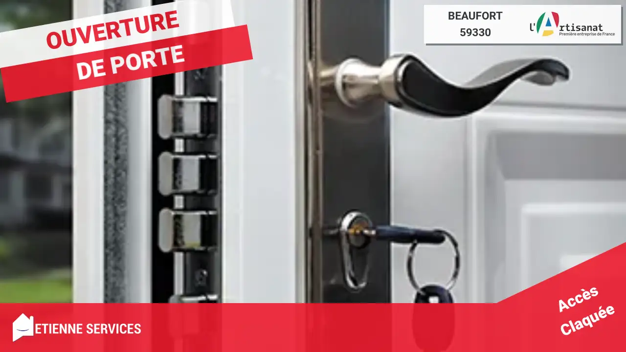 Ouverture de Porte Claquée ou Verrouillée : Serrurier à Beaufort 59330