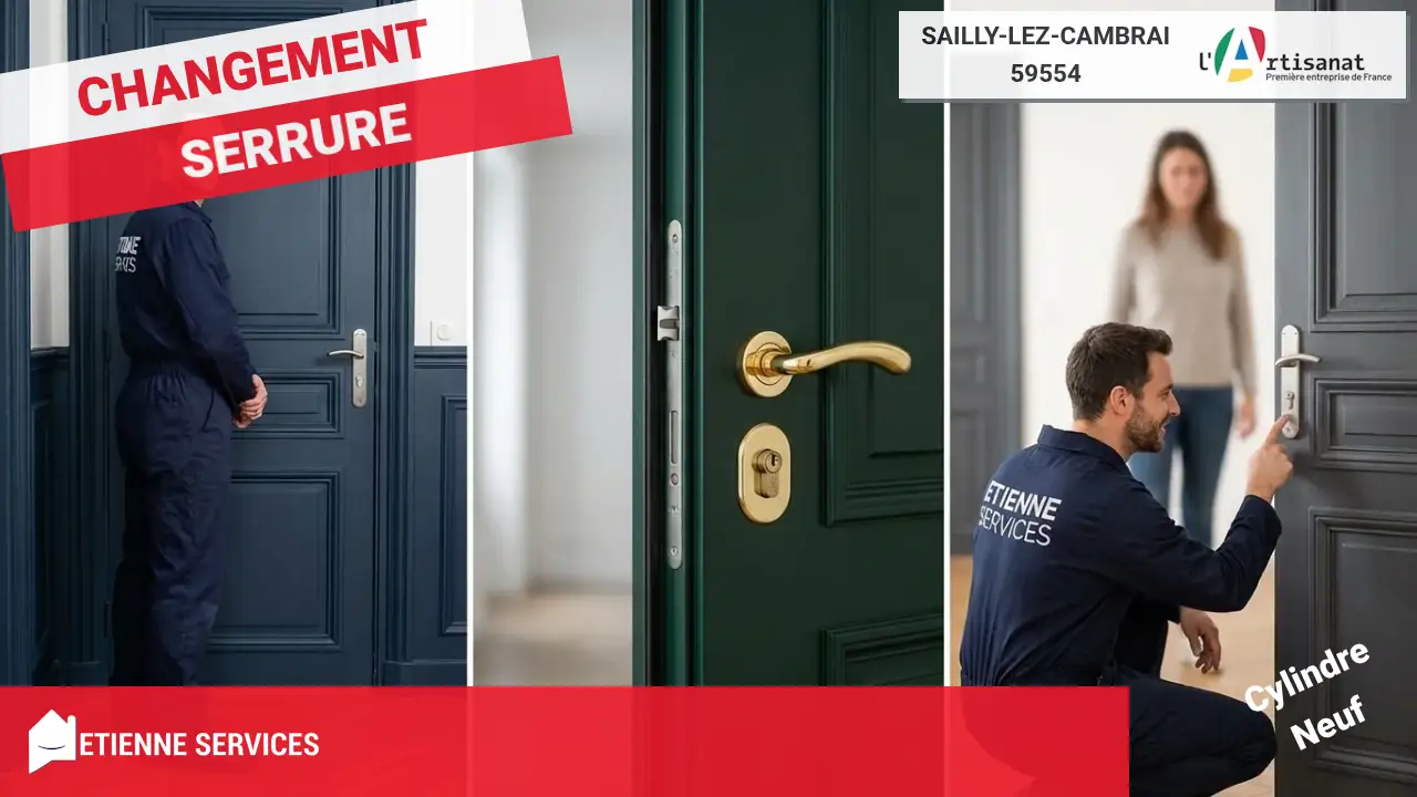 Service de dépannage de serrurerie complet à Sailly-lez-Cambrai et alentours