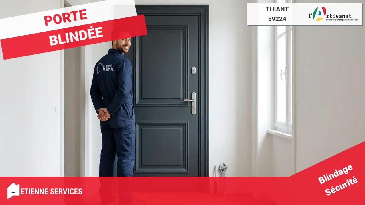 Installation de Porte Blindée par un Serrurier à Thiant (59224)