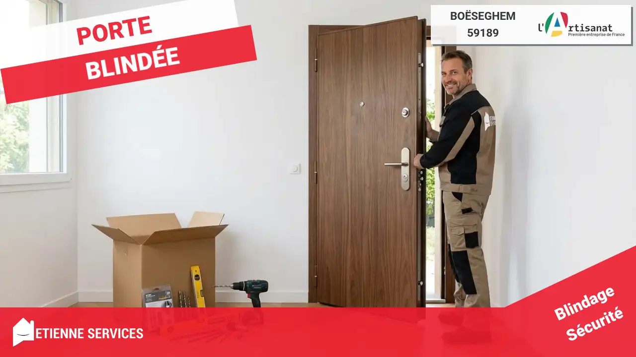 Serrurier à Boëseghem (59189) pour l'Installation de Porte Blindée