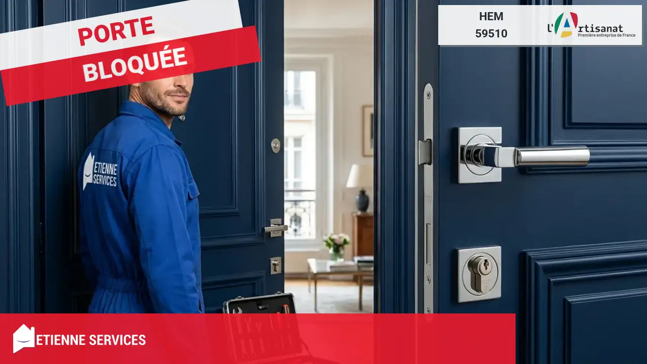 Ouverture de Porte Claquée ou Verrouillée par votre Serrurier à Hem 59510