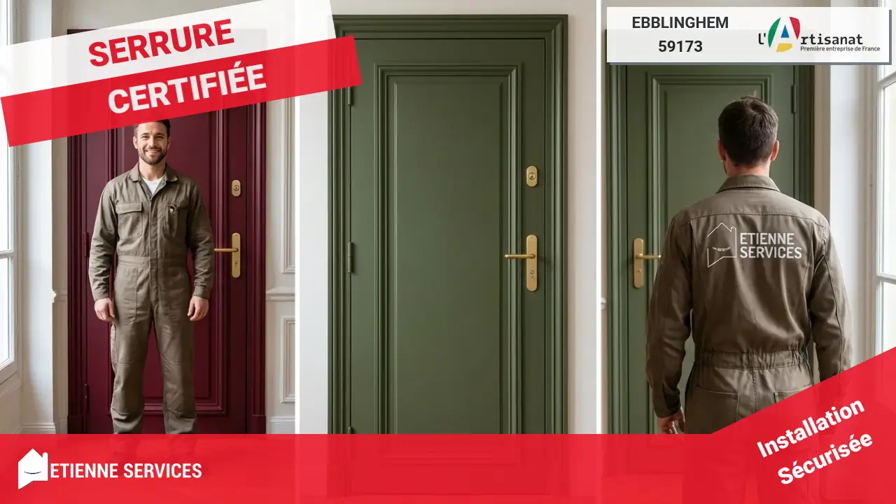 Installation et remplacement de serrure par un serrurier à Ebblinghem