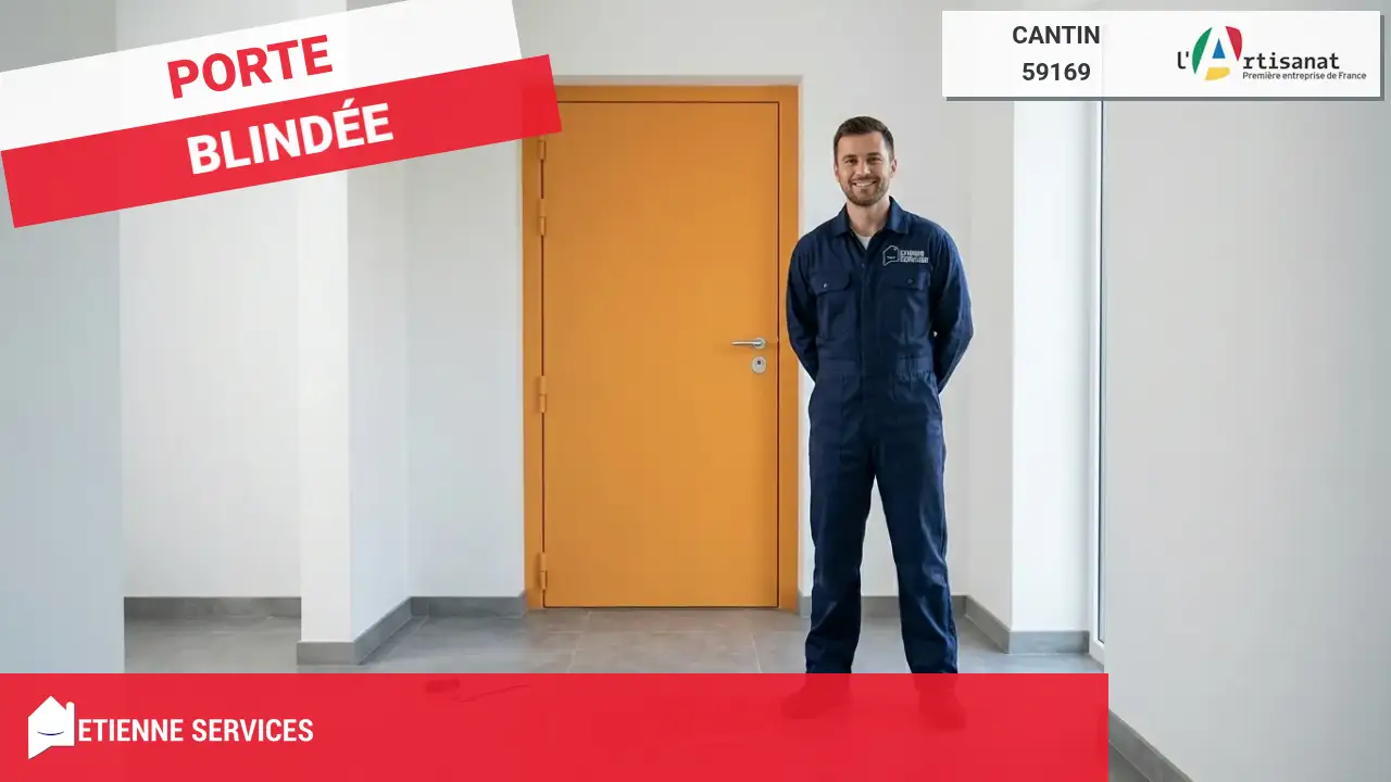 Pose de Porte Blindée à Cantin (59169) avec votre Artisan Serrurier