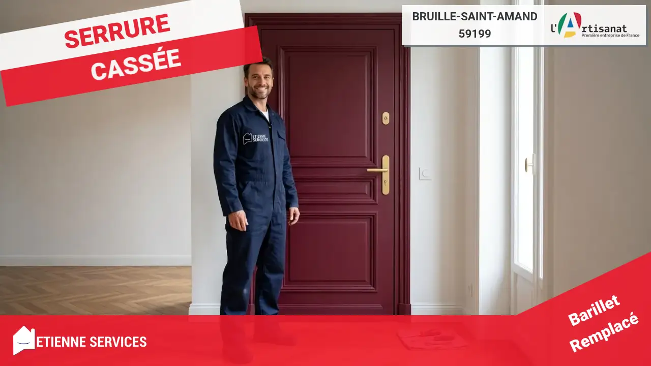 Dépannage de Serrurerie en Urgence à Bruille-Saint-Amand (59199)