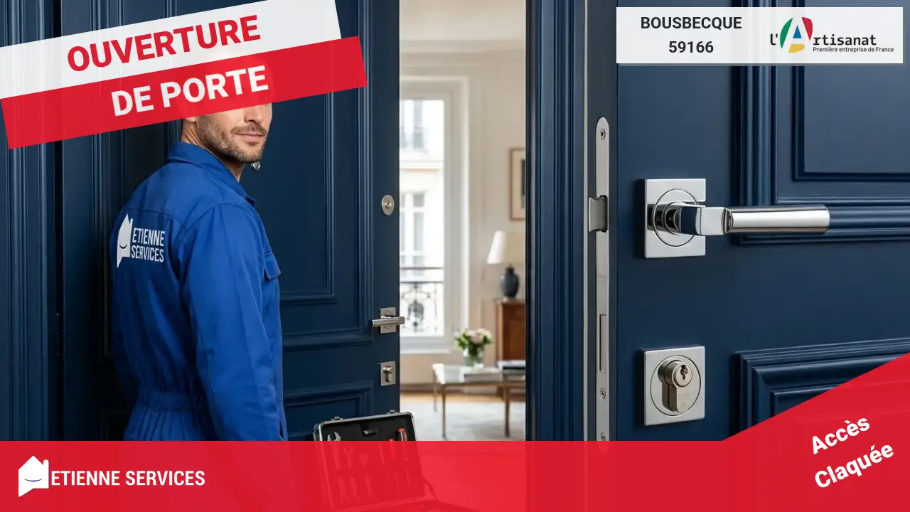 Ouverture de Porte par votre Serrurier à Bousbecque (59166) : Service Rapide et Efficace