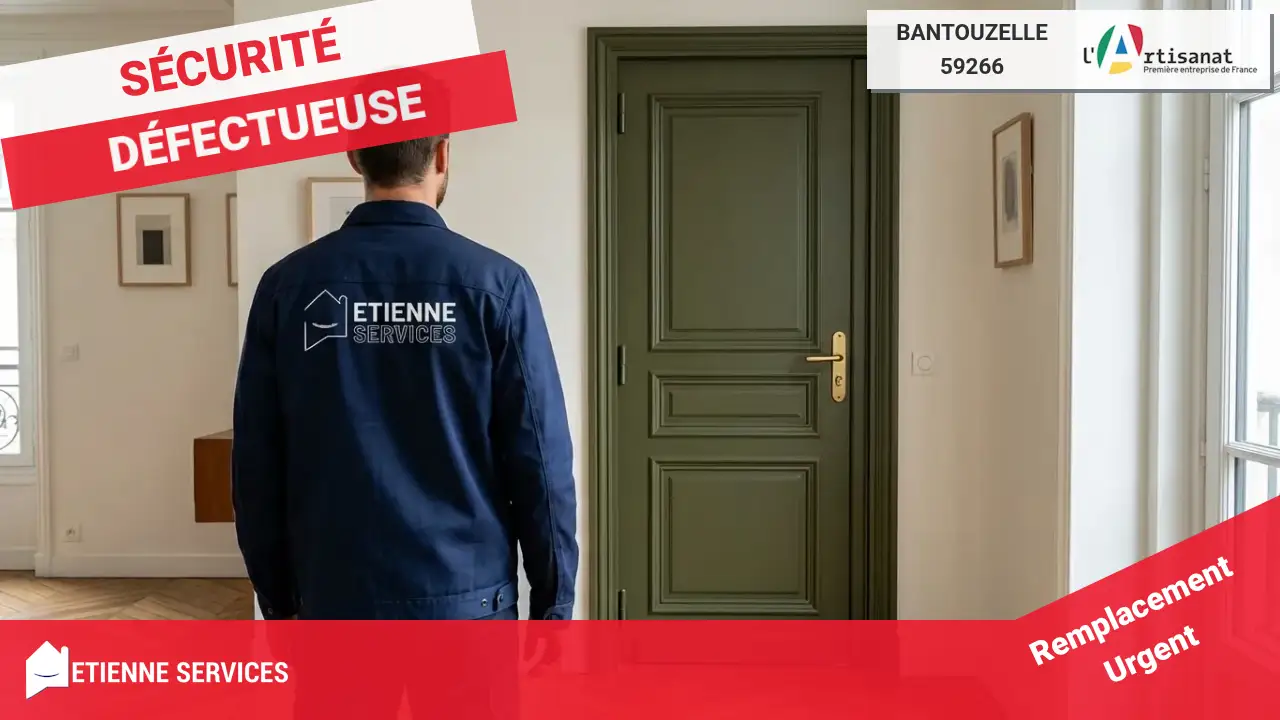Votre dépannage de serrurerie en urgence à Bantouzelle (59266) et environs