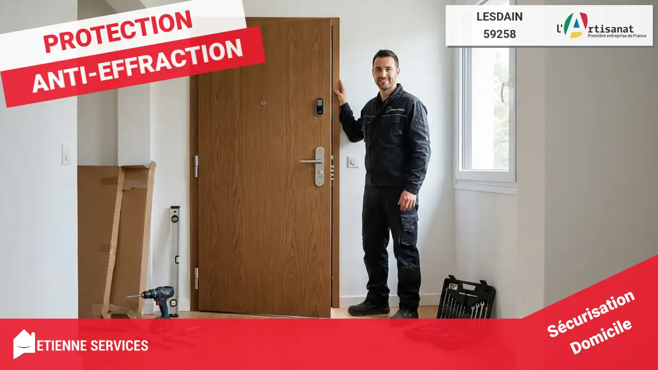 Installation et Remplacement de Porte Blindée à Lesdain (59258)
