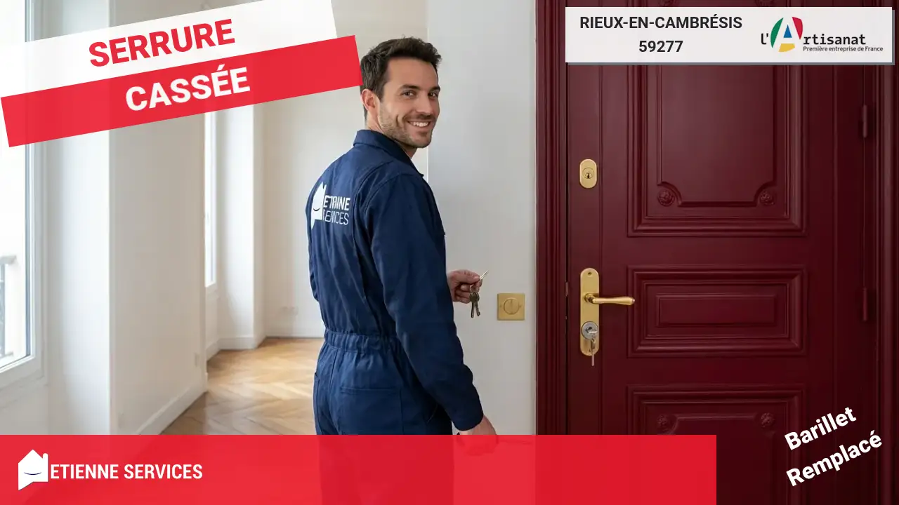 Urgence Serrurier Rieux-en-Cambrésis : Dépannage 7j/7 dans le 59277