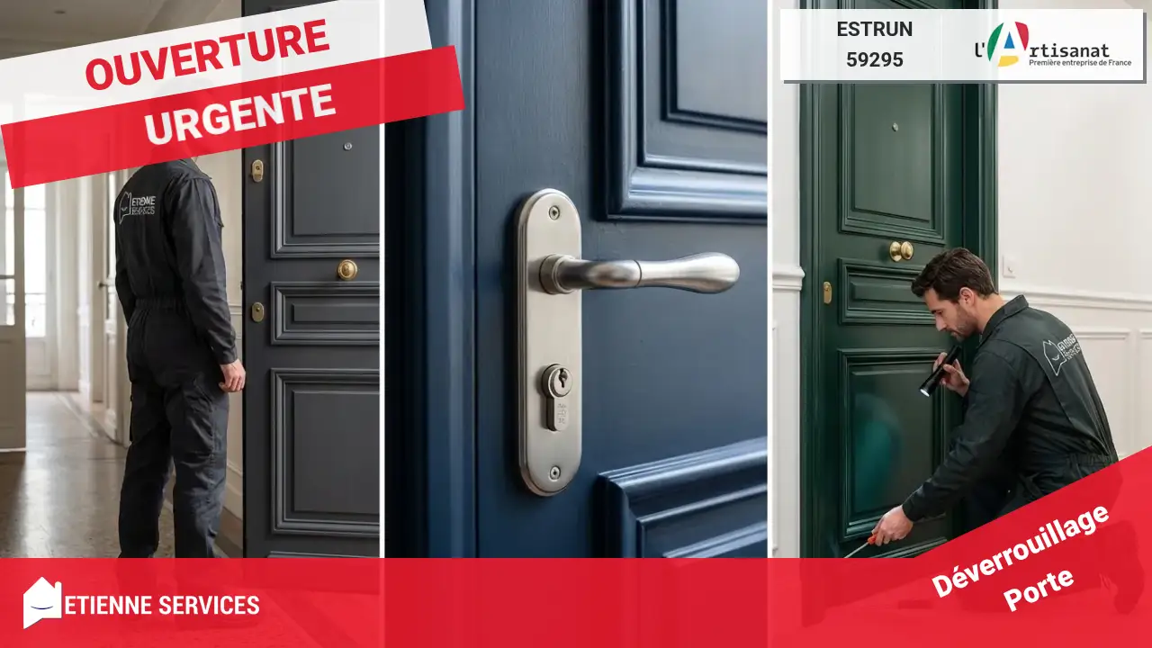 Service d'Ouverture de Porte Rapide par Serrurier à Estrun (59295)