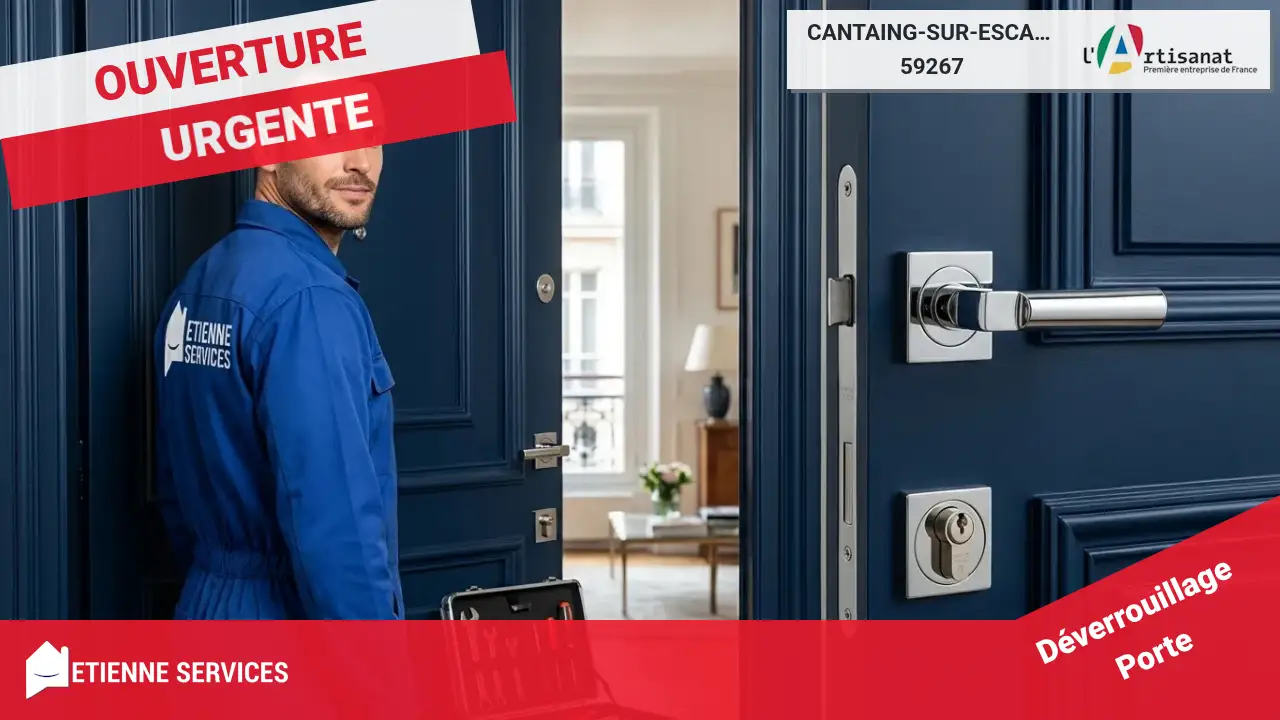 Ouverture de porte rapide par votre serrurier à Cantaing-sur-Escaut-59267