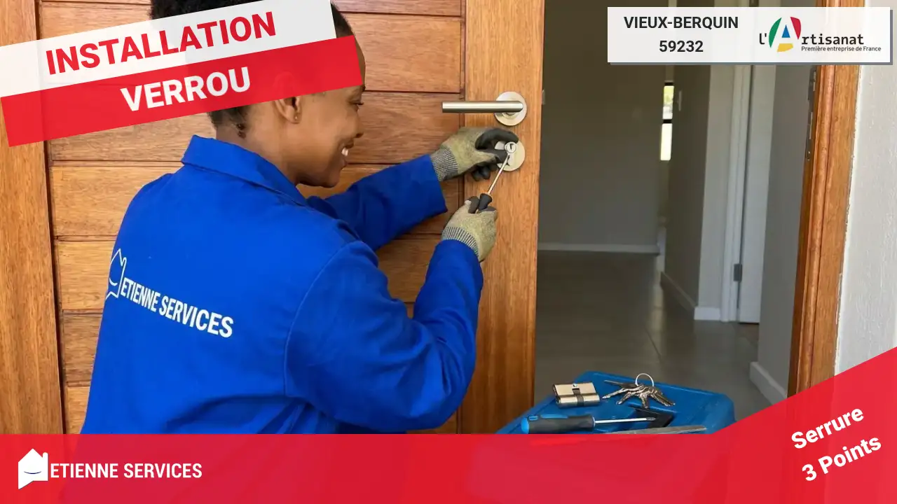 Installation et remplacement de serrure par votre serrurier à Vieux-Berquin