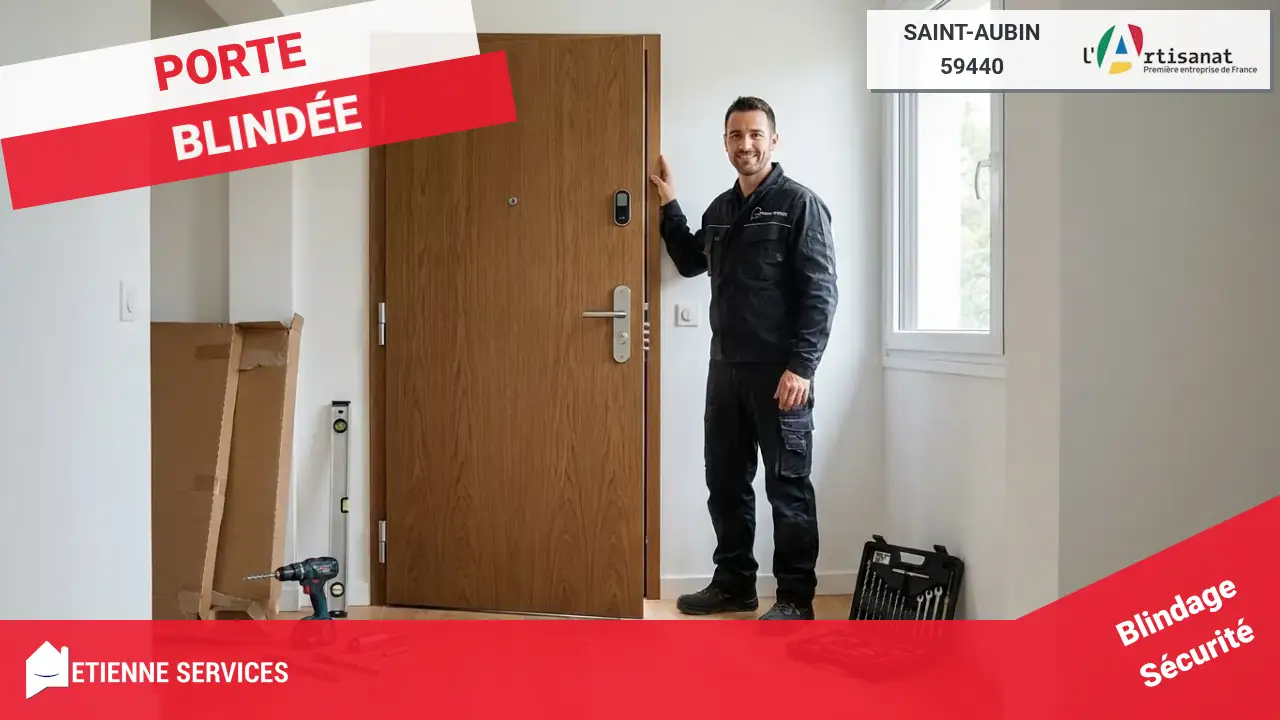 Pose et Remplacement de Porte Blindée : Serrurier Saint-Aubin