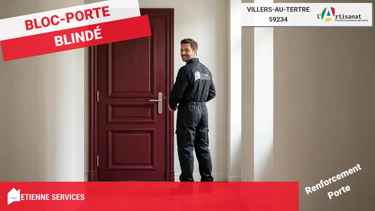 Installation de Porte Blindée par votre Serrurier à Villers-au-Tertre (59234)