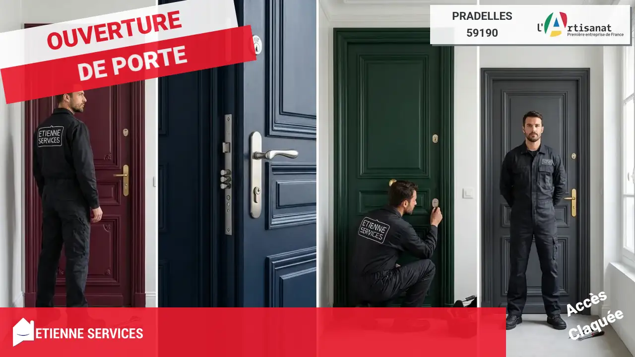 Ouverture de porte rapide et efficace par votre serrurier à Pradelles (59190)