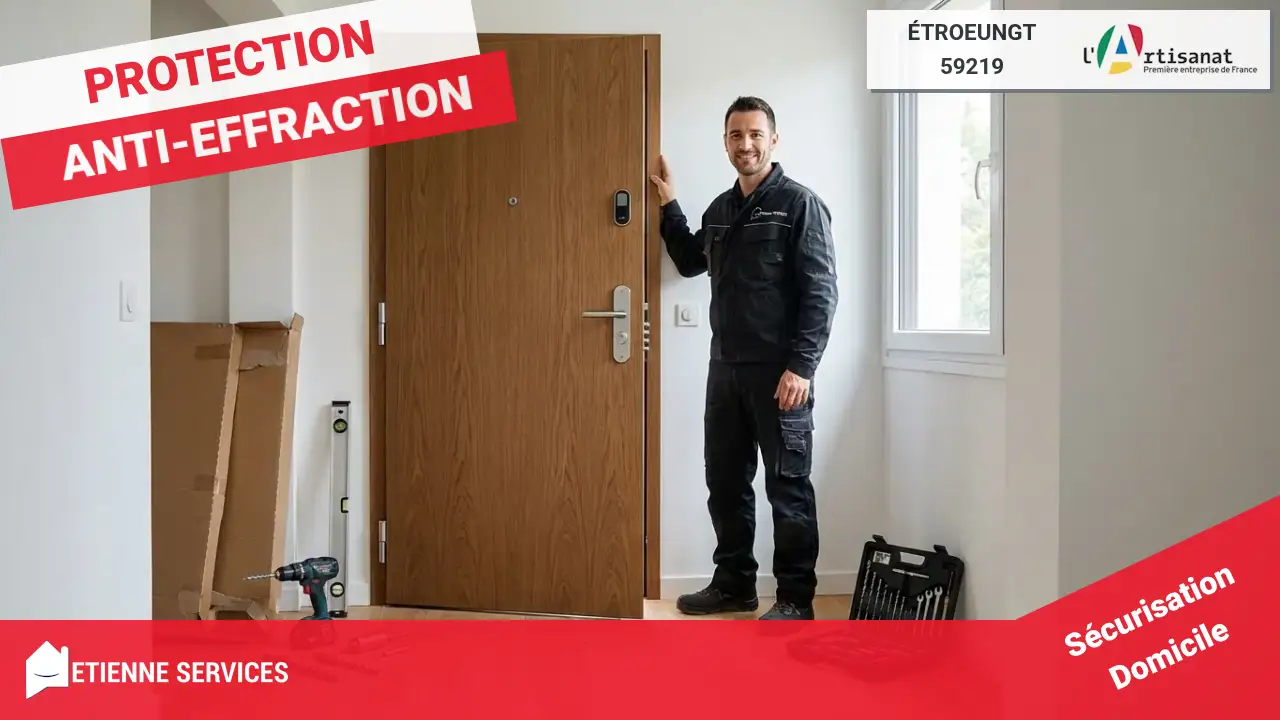 Votre Serrurier à Étroeungt : Installation et remplacement de porte blindée