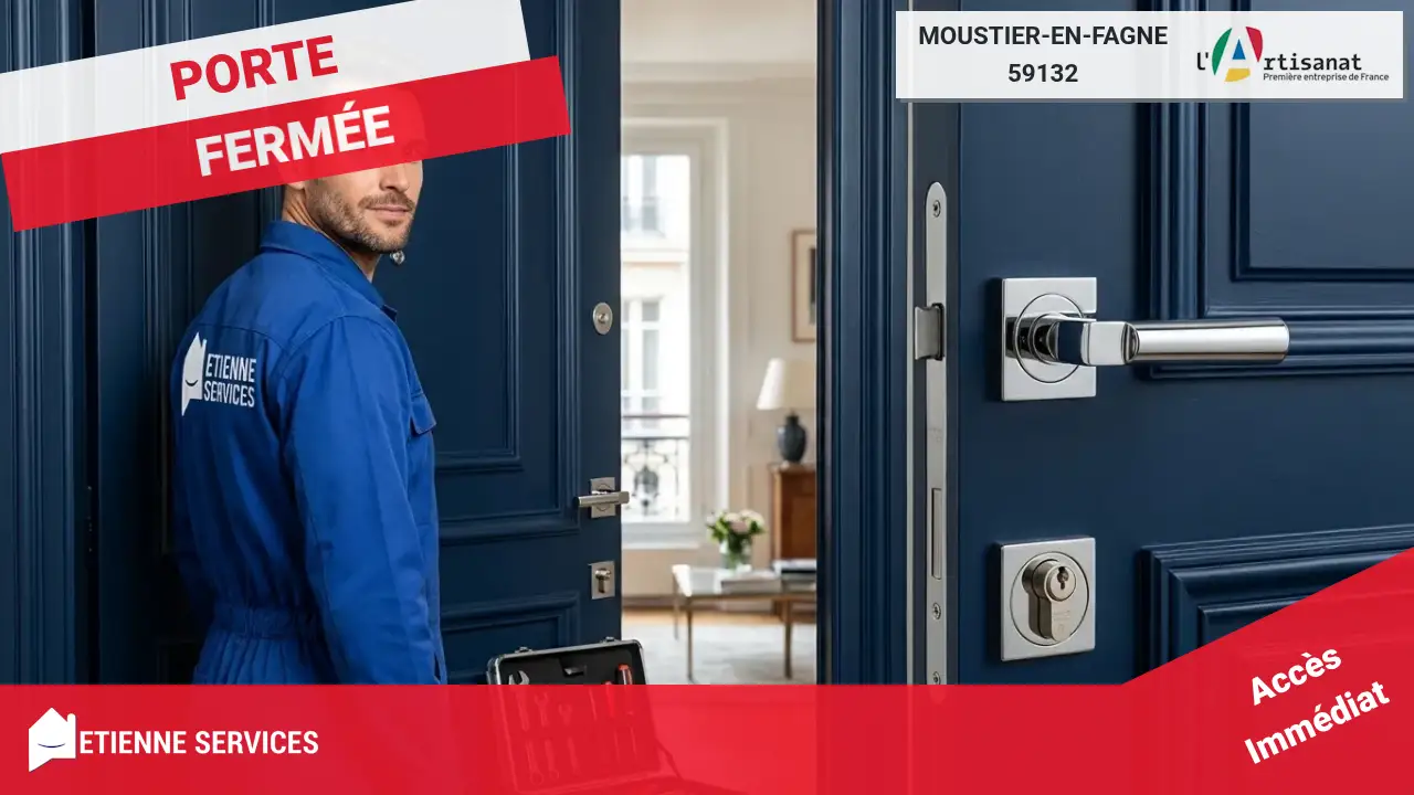Service d'Ouverture de Porte par votre Serrurier à Moustier-en-Fagne-59132