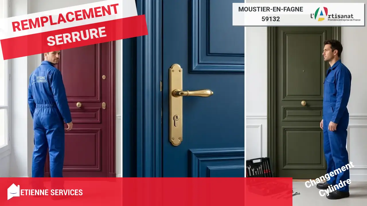 Dépannage de Serrurerie par votre Artisan à Moustier-en-Fagne (59132)