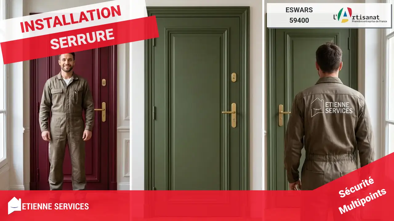 Installation et Remplacement de Serrure : Serrurier Eswars (59400)
