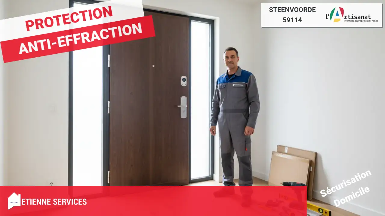 Installation de Porte Blindée par votre Serrurier à Steenvoorde (59114)
