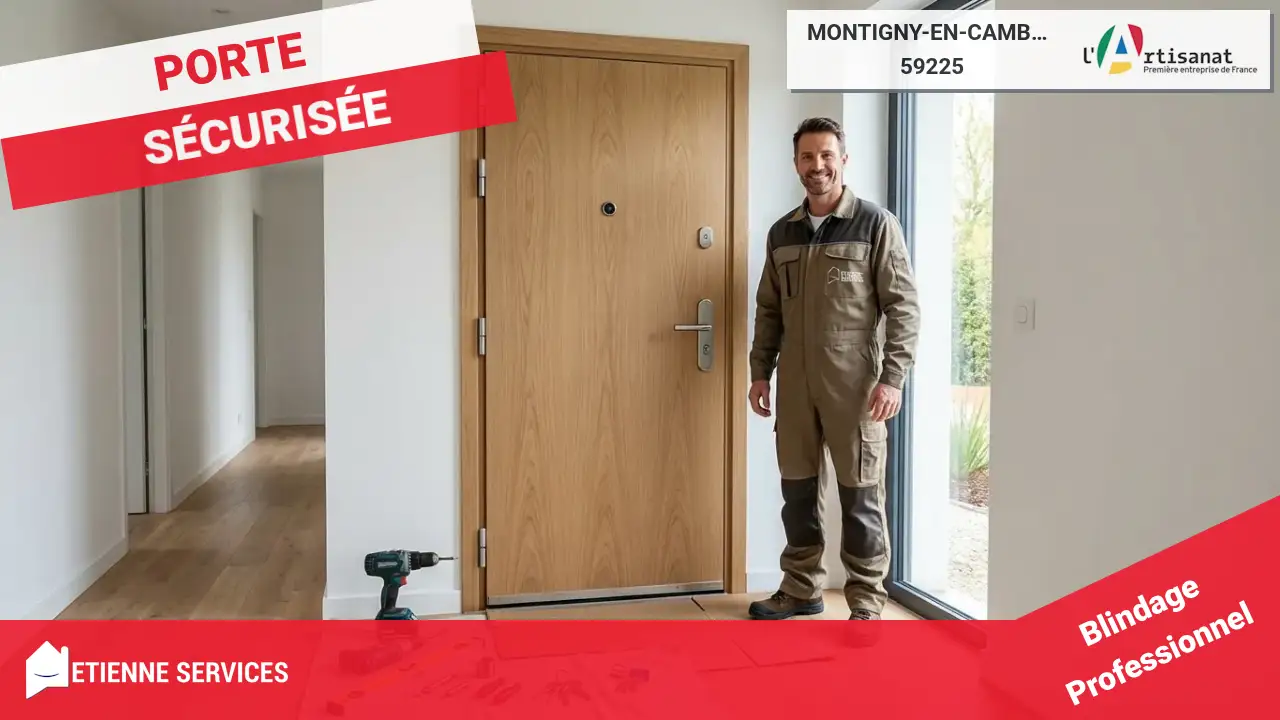 Installation de Porte Blindée par votre Serrurier à Montigny-en-Cambrésis (59225)