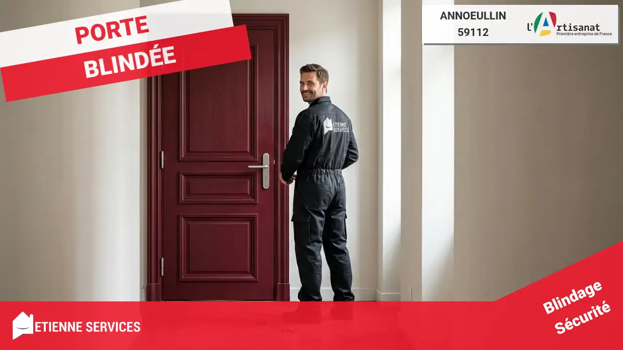 Installation de Porte Blindée par votre Serrurier Annoeullin 59112