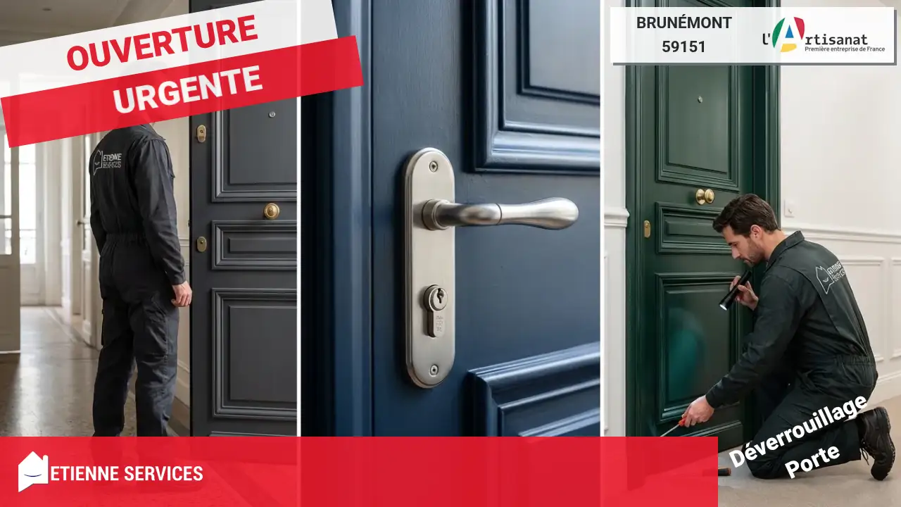 Ouverture de Porte par votre Serrurier à Brunémont-59151