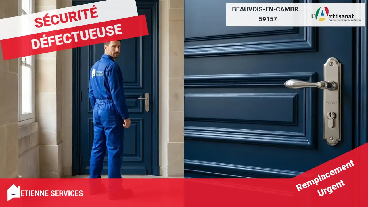 Dépannage de Serrurerie d'Urgence par votre Serrurier de Beauvois-en-Cambrésis (59157)