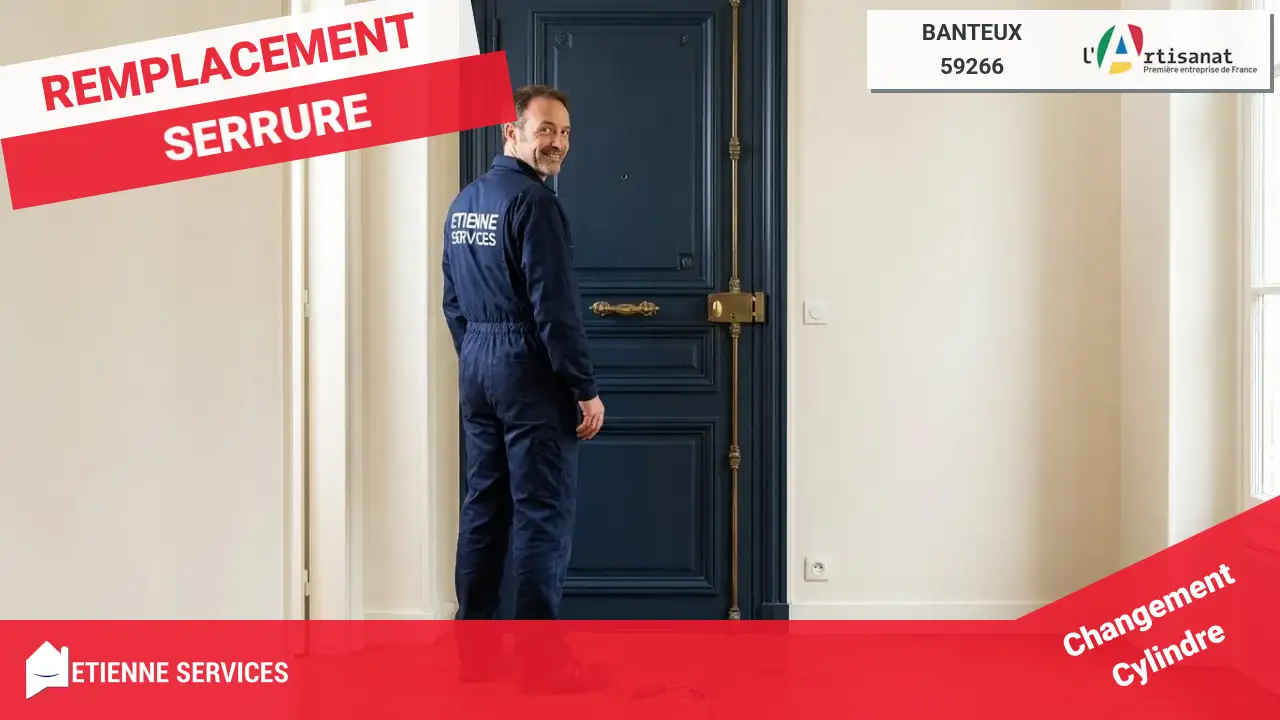 Dépannage de serrurerie d'urgence 7j/7 : Serrurier Banteux-59266