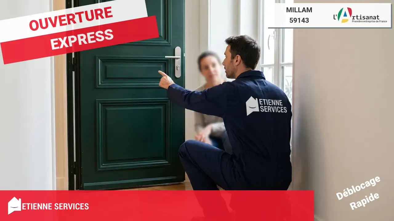 Ouverture de Porte Claquée ou Verrouillée par votre Serrurier à Millam