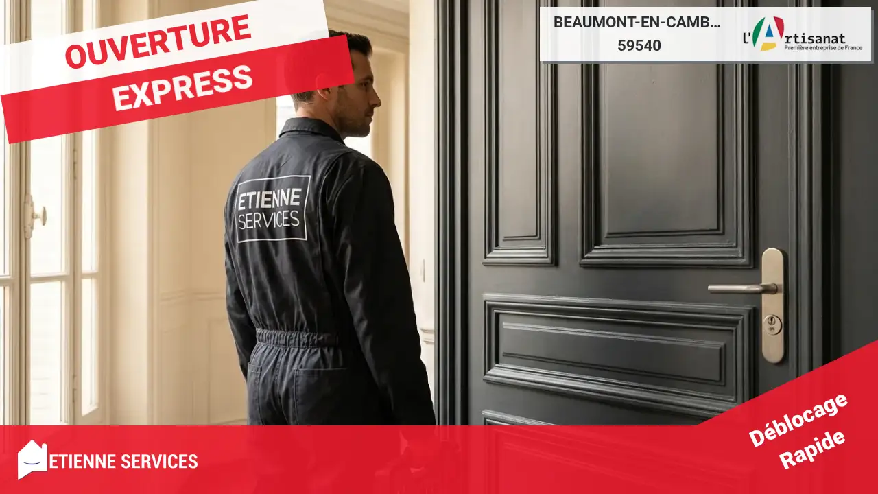 Ouverture de Porte Claquée ou Verrouillée par votre Serrurier à Beaumont-en-Cambrésis