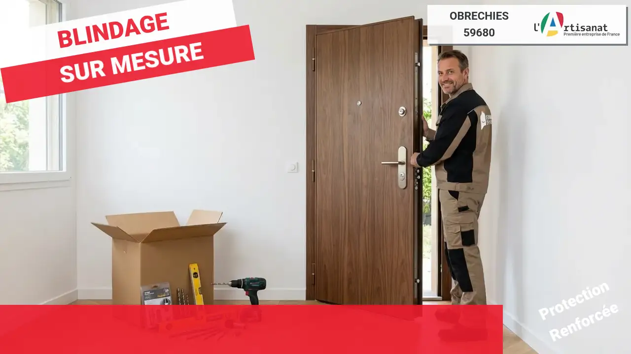Pose de Porte Blindée par votre Serrurier à Obrechies-59680