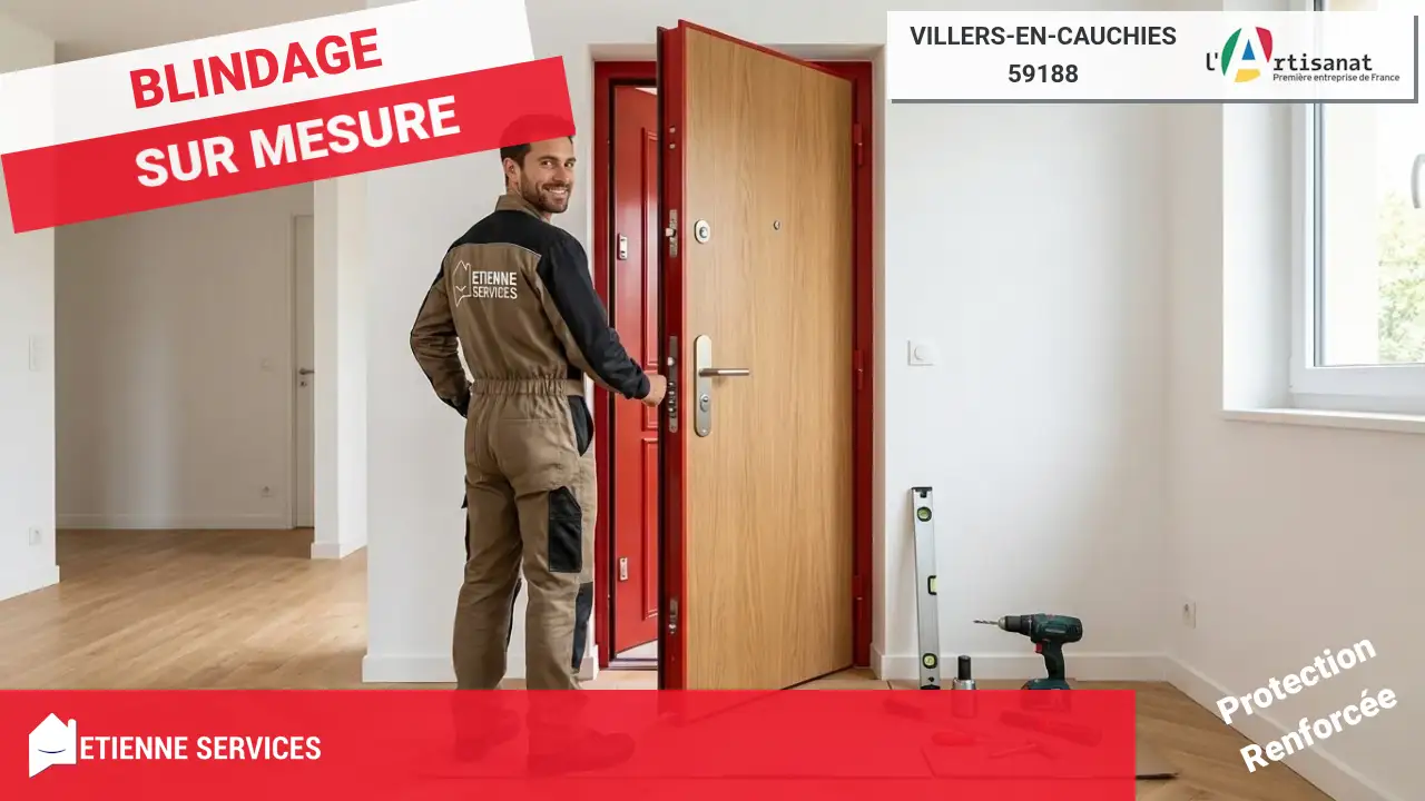 Votre spécialiste de la porte blindée : Serrurier Villers-en-Cauchies