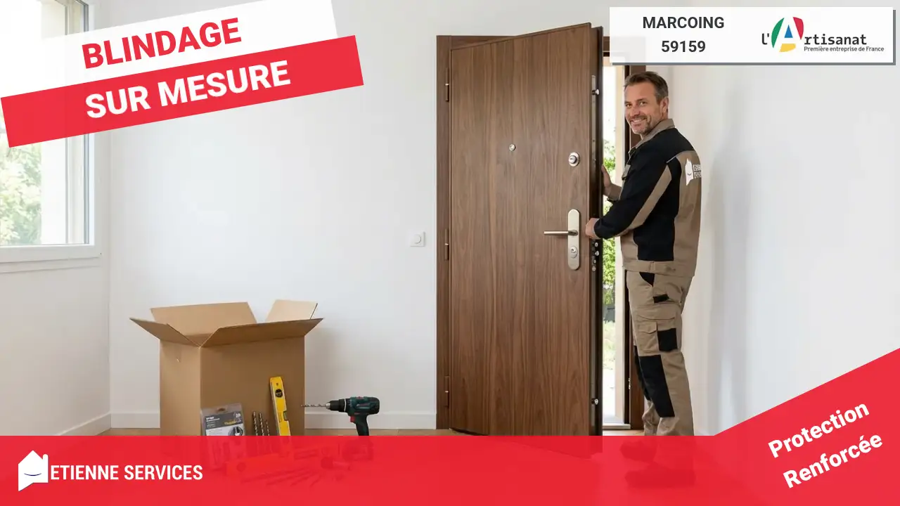 Installation de Porte Blindée par votre Serrurier à Marcoing